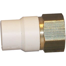 CPVC Transition Pipe Adapter, Lead-Free Brass, 1/2-In. MPT