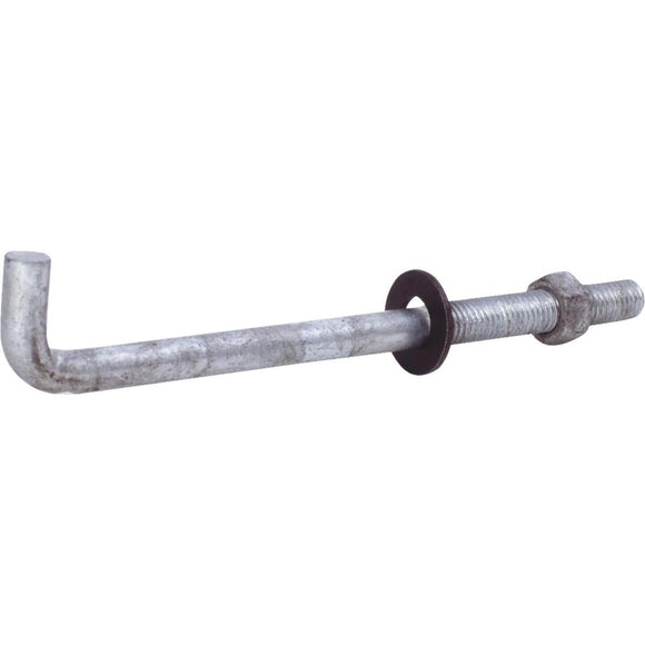 Grip-Rite 1/2 In. x 8 In. Bright Anchor Bolt with Round Washer (50 Ct.)
