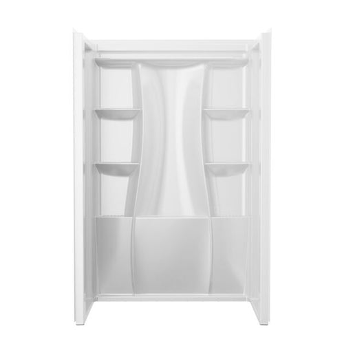 Delta Classic 500 Shower Wall Set, Gloss White, 48 x 34 In. (48 x 34, Gloss White)