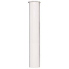 Sink Tail Piece, White Plastic, 1.5 x 12-In.