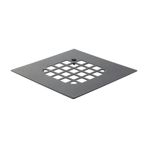 Danco Square Snap-In Shower Drain Cover  4-1/4 in.  Matte Black