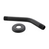 Danco 8 in. Shower Arm w/ Flange in Matte Black (8, Matte Black)