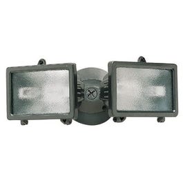 Twin Halogen Flood Light, 150-Watt, Bronze