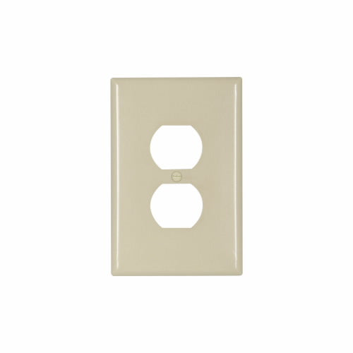 Eaton Cooper Wiring Duplex Receptacle Wallplate, Ivory 1 Gang (Ivory, 1 Gang)