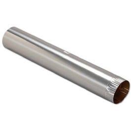 Aluminum Pipe, Snap Lock, 4 x 60-In.