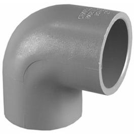 Schedule 80 PVC Elbow, 90 Degree, Gray, Slip x Slip, 1-In.