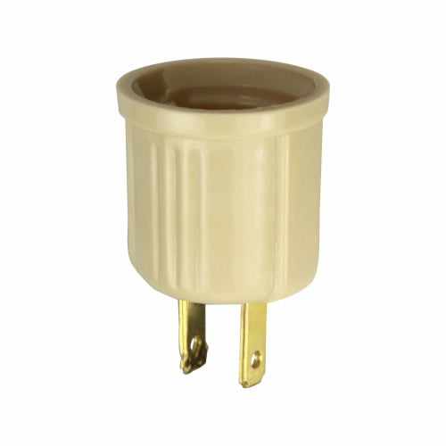 Eaton Cooper Wiring Outlet Adapter 125V, Ivory (125V, Ivory)