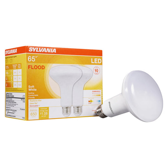 Sylvania LED Flood Light Bulb BR30 9W 2700K Dimmable