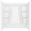 Delta 60X32 Classic 500 Bathtub Wall In High Gloss White (60X32, Gloss White)