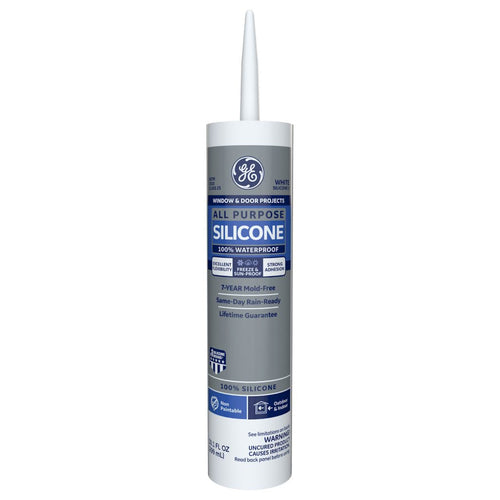 GE Sealants All Purpose Silicone 1® Sealant 10.1 oz Clear (10.1 oz, Clear)