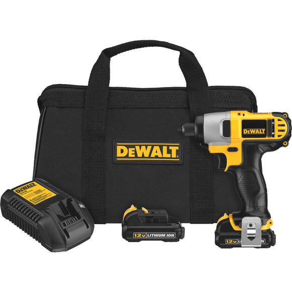 DeWalt XTREME 12V MAX XR Lithium-Ion 1/4 In. Hex Brushless Cordless Impact Driver Kit