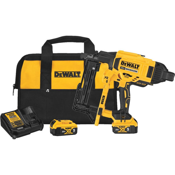 DeWalt 20 Volt MAX XR Lithium-Ion 9 Ga. Cordless Fencing/Construction Stapler Kit