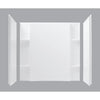 Sterling 3-Piece 48 In. W. x 55-1/8 In. H. x 36 In. D. White Shower Wall Set
