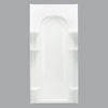 Sterling 36 In. W x 72-1/2 In. H White Vikrell Curved Shower Back Wall