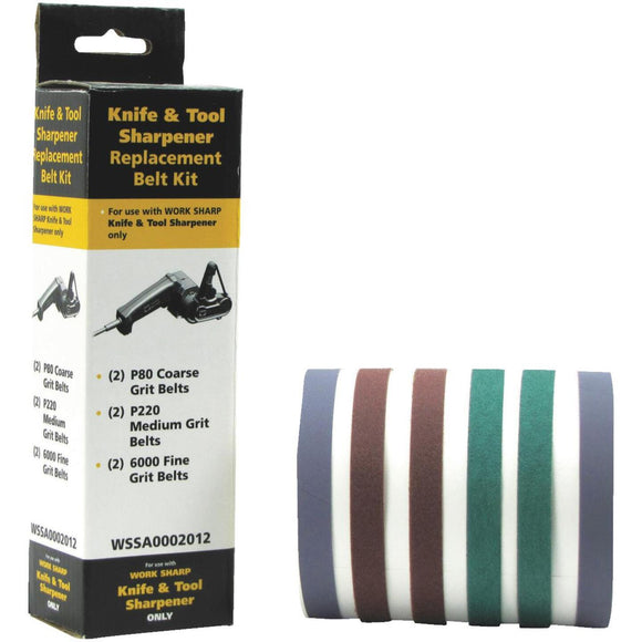 Work Sharp Replacement Belt Sharpening Kit (6-Piece)