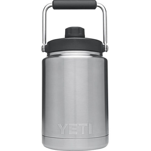 Yeti Rambler 1/2 Gal. Silver Stainless Steel Insulated Tumbler