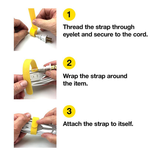 Wrap-It Self-Gripping Cable Ties (Assorted 20-Pack (5 8))