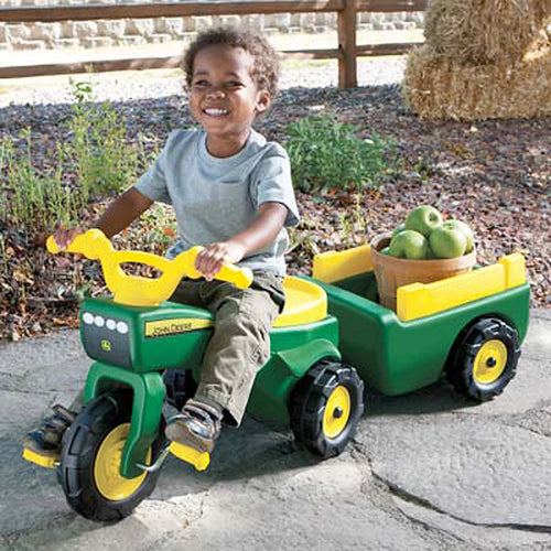 John Deere Trike With Cart (Green)