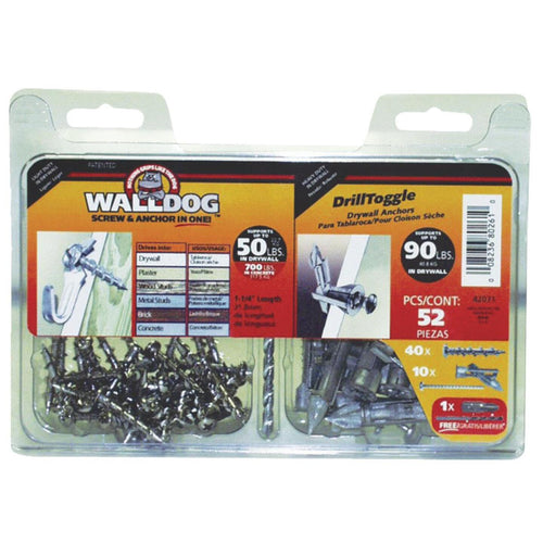 Hillman Walldog and Drill Toggle Kit