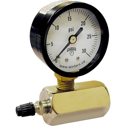 Jones Stephens 3/4 In. FIP 15 PSI Gas Test Gauge Assembly