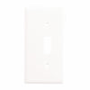 Leviton 1-Gang Plastic Sectional Toggle Switch Wall Plate End Panel, White