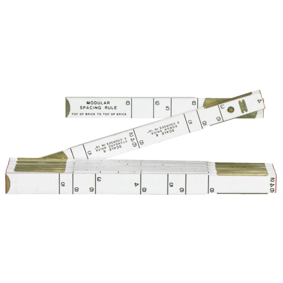 Lufkin Red End 6 Ft. x 5/8 In. Masonry Folding Rule, Modular Spacing ...