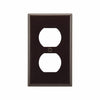 Eaton Cooper Wiring Duplex Receptacle Wallplate, Brown