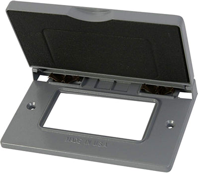1 GANG GFCI OUTLET COVER HORZ WHTE