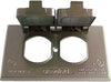 1 GANG OUTLET COVER HORZ BRONZE