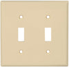 2 GANG SWITCH PLATE IVORY