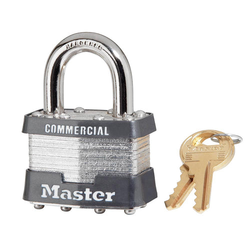 Master Lock 1-5/16 in. H x 1-3/4 in. W Steel Pin Tumbler Padlock 1 pk Keyed