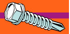 Midwest Fastener Hex Washer Self-Drilling Sheet Metal Screws Zinc