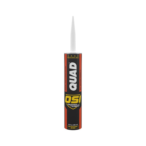 OSI Quad Sealant for Windows, Doors and Siding - 10 fl oz, White, Cartridge