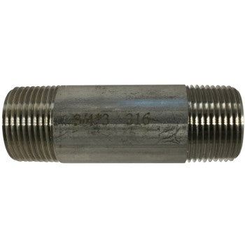 Anderson Metals 48086B 3/4x4 Ss Nipple