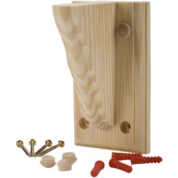 Waddell WPN-351 Shelf Bracket, Unfinished Ponderosa Pine ~ 6