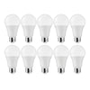 Satco 11438 - 12A19/LED/E26/850/120V/10PK S11438 A19 A Line Pear LED Light Bulb