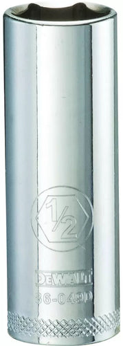Dewalt 1/4 Drive Deep Sockets (6 Point)  1/2-In.