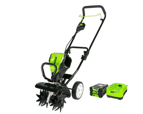 GreenWorks 80V 10 Brushless Cultivator / Tiller w/ 2.0 Ah Battery