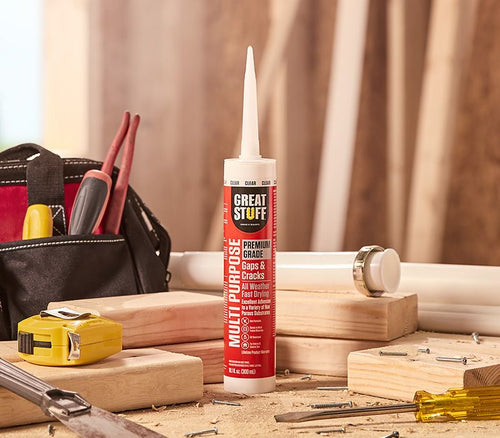 Great Stuff™ Premium Multipurpose Clear Silicone Caulk, 10.1 Fl. Oz. Clear
