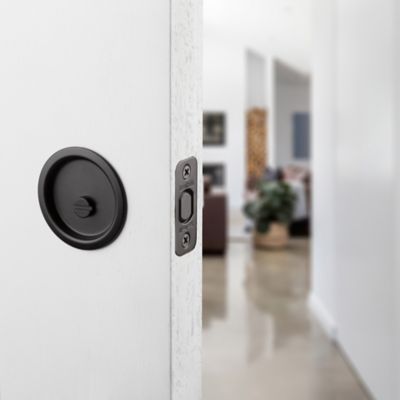 Kwikset 93350 - Round Pocket Door Lock