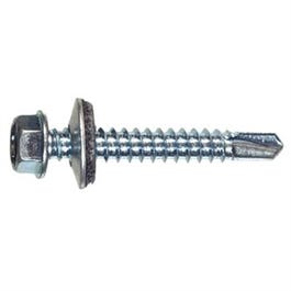 Self-Drilling Screws, Hex, Zinc-Coated, 1-In. x #12, 1-Lb.