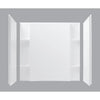 Sterling 3-Piece 48 In. W. x 55-1/8 In. H. x 36 In. D. White Shower Wall Set