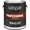 Valspar Professional Latex Semi-Gloss Interior Wall Paint, High Hide White, 1 Gal.