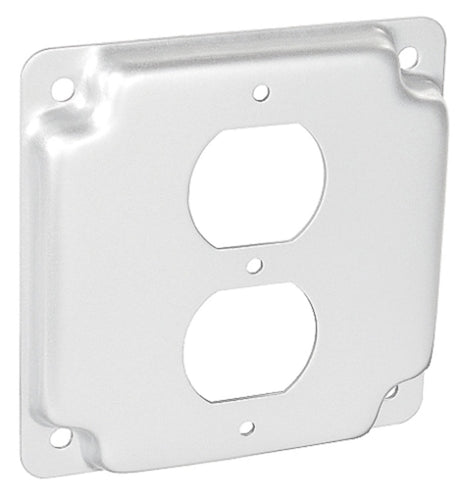 Southwire 4 Square Industrial Surface Cover 1/2 Raised - Duplex Stainless Steel