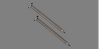 Monster Fastener Cherry Wood Brown Painted Panel Flat Head Nails