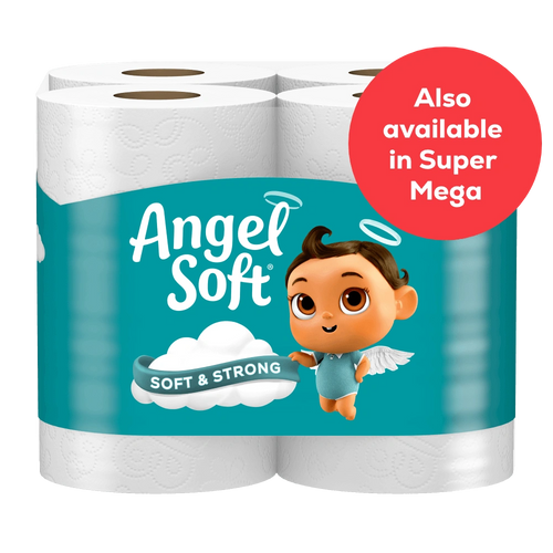Angel Soft® Mega Roll Toilet Paper (8 Mega Rolls)