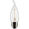 Satco S21848 3 Watt CA10 Medium Base LED Bulb