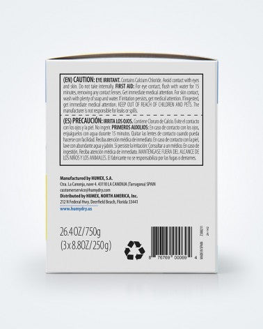 HUMYDRY®  3 Pack Refill Moisture Absorber 8.8oz. Unscented