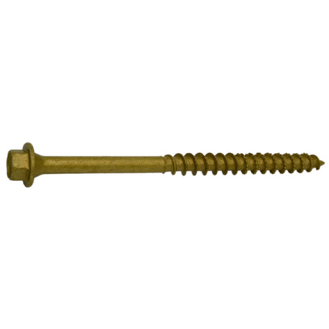 Monster Fastener Hex Head Tan Timber SaberDrive Platinum Screws Bulk Box