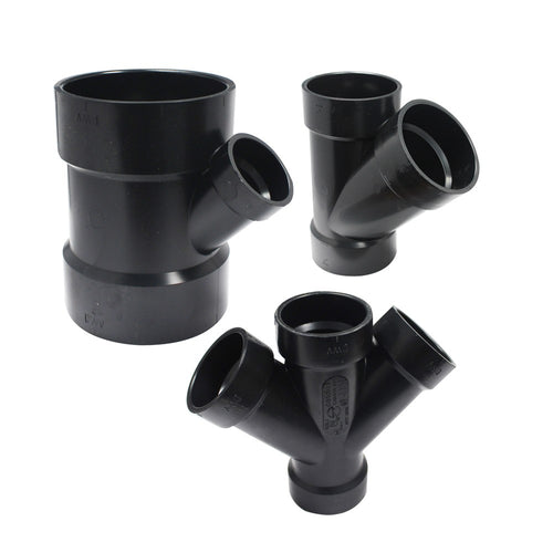 Canplas ABS DWV Wye Hub x Hub x Hub